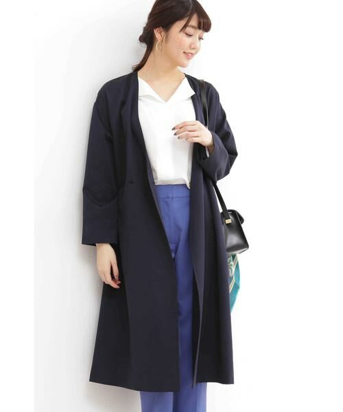 セール】 ノーカラーテンセルコート （アウター）｜＊＊N.Natural