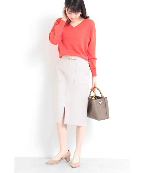 ＊＊N.Natural Beauty Basic / エヌ ナチュラルビューティーベーシック ニット・セーター | コットンアサVネックニット | 詳細6