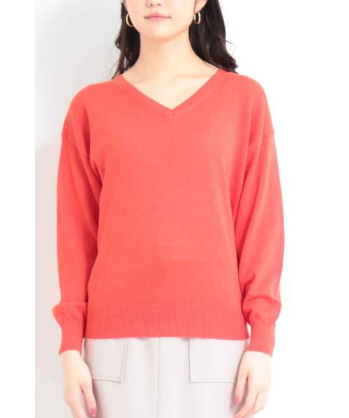 ＊＊N.Natural Beauty Basic / エヌ ナチュラルビューティーベーシック ニット・セーター | コットンアサVネックニット | 詳細9