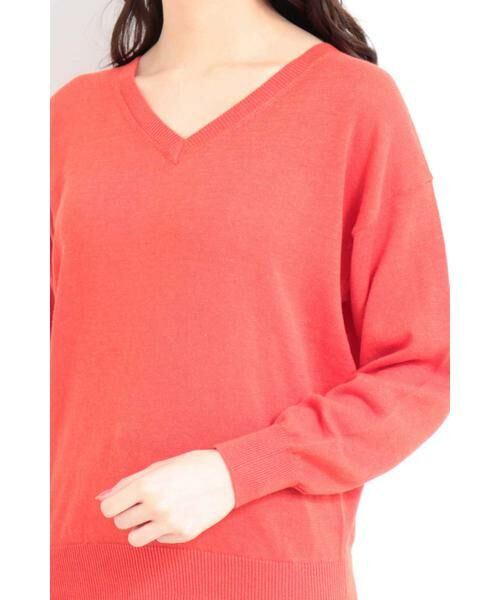 ＊＊N.Natural Beauty Basic / エヌ ナチュラルビューティーベーシック ニット・セーター | コットンアサVネックニット | 詳細12