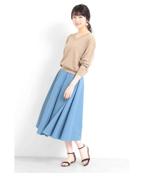 ＊＊N.Natural Beauty Basic / エヌ ナチュラルビューティーベーシック ニット・セーター | コットンアサVネックニット | 詳細15