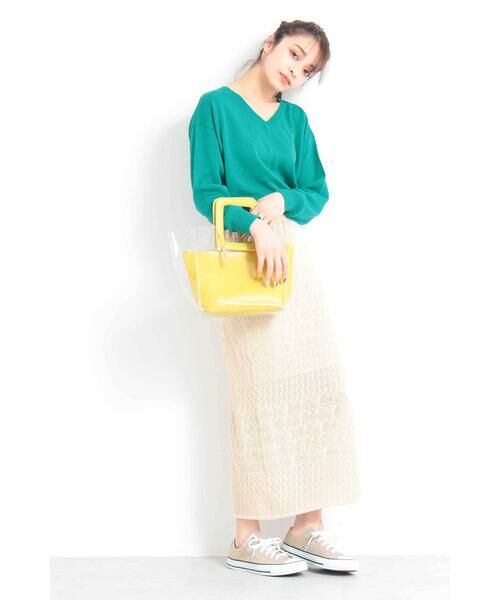 ＊＊N.Natural Beauty Basic / エヌ ナチュラルビューティーベーシック ニット・セーター | コットンアサVネックニット | 詳細19