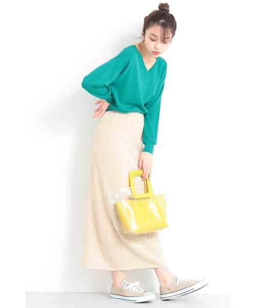 ＊＊N.Natural Beauty Basic / エヌ ナチュラルビューティーベーシック ニット・セーター | コットンアサVネックニット | 詳細20