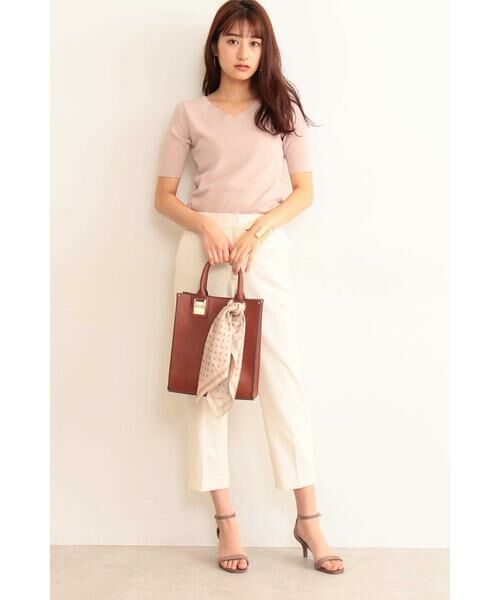 ＊＊N.Natural Beauty Basic / エヌ ナチュラルビューティーベーシック ニット・セーター | 総針コンパクトVネックニット | 詳細7