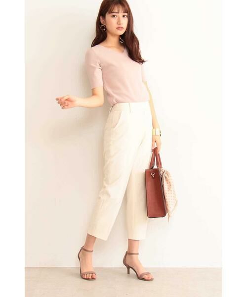 ＊＊N.Natural Beauty Basic / エヌ ナチュラルビューティーベーシック ニット・セーター | 総針コンパクトVネックニット | 詳細8