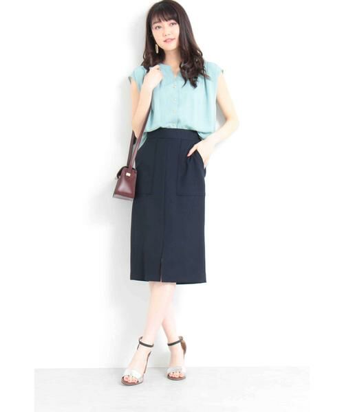 ＊＊N.Natural Beauty Basic / エヌ ナチュラルビューティーベーシック シャツ・ブラウス | ゴールドパーツ釦ブラウス | 詳細4