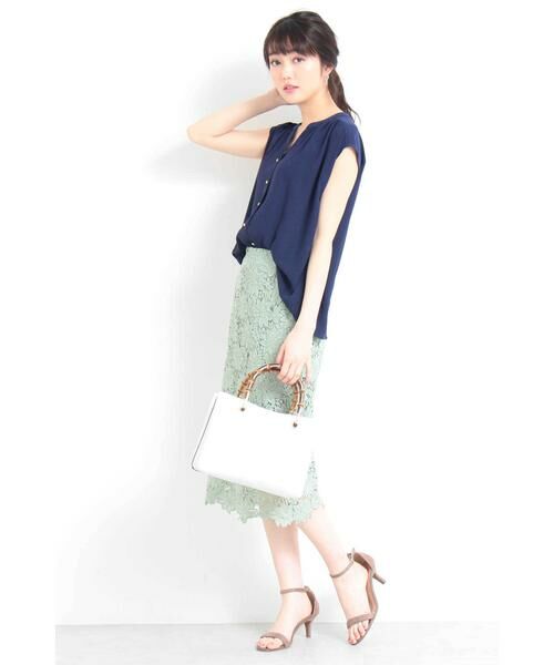 ＊＊N.Natural Beauty Basic / エヌ ナチュラルビューティーベーシック シャツ・ブラウス | ゴールドパーツ釦ブラウス | 詳細8