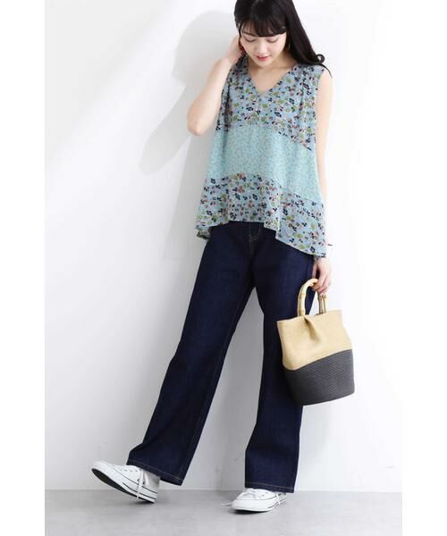 ＊＊N.Natural Beauty Basic / エヌ ナチュラルビューティーベーシック シャツ・ブラウス | パッチワークフラワーフレアブラウス | 詳細2