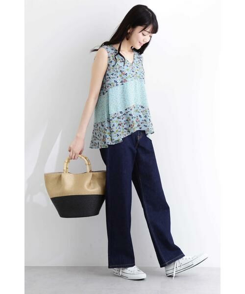 ＊＊N.Natural Beauty Basic / エヌ ナチュラルビューティーベーシック シャツ・ブラウス | パッチワークフラワーフレアブラウス | 詳細3