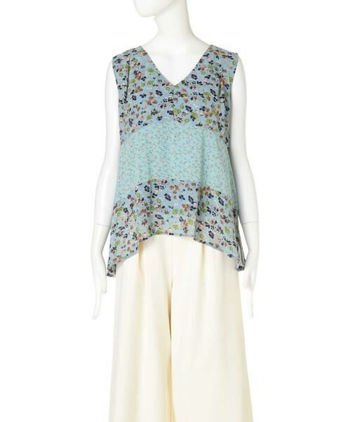 ＊＊N.Natural Beauty Basic / エヌ ナチュラルビューティーベーシック シャツ・ブラウス | パッチワークフラワーフレアブラウス | 詳細4