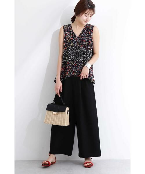 ＊＊N.Natural Beauty Basic / エヌ ナチュラルビューティーベーシック シャツ・ブラウス | パッチワークフラワーフレアブラウス | 詳細13