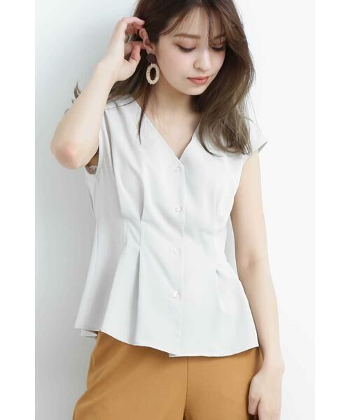 ＊＊N.Natural Beauty Basic / エヌ ナチュラルビューティーベーシック シャツ・ブラウス | ウエストシェイプブラウス（オフ）