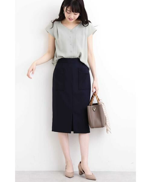 ＊＊N.Natural Beauty Basic / エヌ ナチュラルビューティーベーシック シャツ・ブラウス | ハートネックタックブラウス | 詳細2