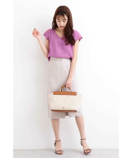 ＊＊N.Natural Beauty Basic / エヌ ナチュラルビューティーベーシック シャツ・ブラウス | ハートネックタックブラウス | 詳細13