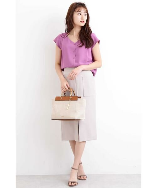 ＊＊N.Natural Beauty Basic / エヌ ナチュラルビューティーベーシック シャツ・ブラウス | ハートネックタックブラウス | 詳細14