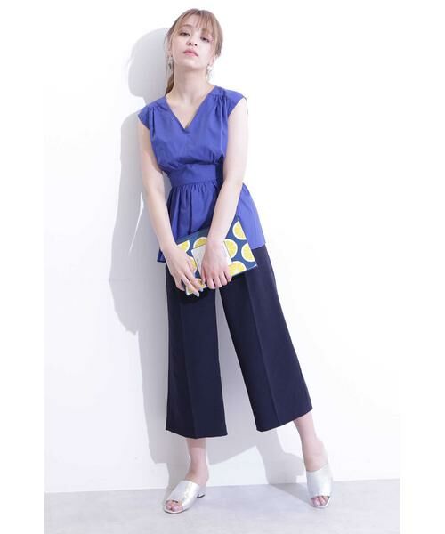 ＊＊N.Natural Beauty Basic / エヌ ナチュラルビューティーベーシック シャツ・ブラウス | ぺプラムノースリーブブラウス | 詳細4