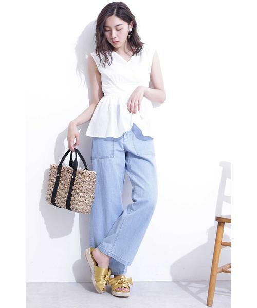 ＊＊N.Natural Beauty Basic / エヌ ナチュラルビューティーベーシック シャツ・ブラウス | ぺプラムノースリーブブラウス | 詳細13