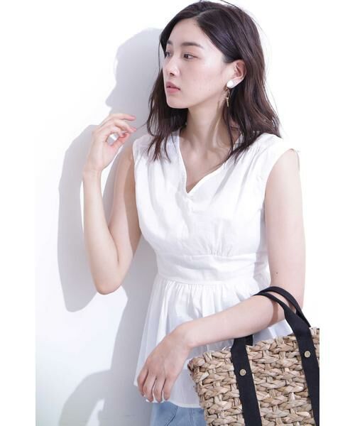 ＊＊N.Natural Beauty Basic / エヌ ナチュラルビューティーベーシック シャツ・ブラウス | ぺプラムノースリーブブラウス | 詳細15