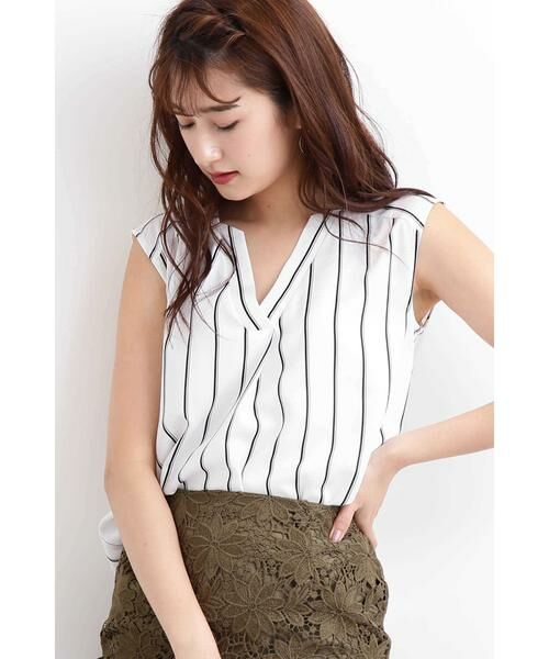 ＊＊N.Natural Beauty Basic / エヌ ナチュラルビューティーベーシック シャツ・ブラウス | ガルーダツイルシャツ（オフストライプ1）