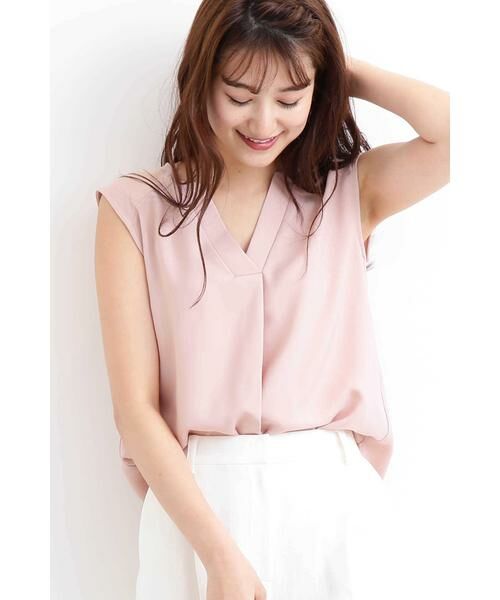 ＊＊N.Natural Beauty Basic / エヌ ナチュラルビューティーベーシック シャツ・ブラウス | ガルーダツイルシャツ（ピンク）