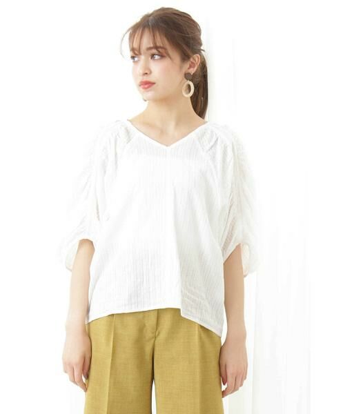 ＊＊N.Natural Beauty Basic / エヌ ナチュラルビューティーベーシック シャツ・ブラウス | カラミストライプブラウス | 詳細10