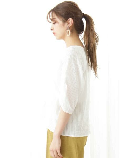 ＊＊N.Natural Beauty Basic / エヌ ナチュラルビューティーベーシック シャツ・ブラウス | カラミストライプブラウス | 詳細11