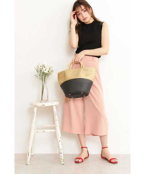 ＊＊N.Natural Beauty Basic / エヌ ナチュラルビューティーベーシック パンツ | ダブルクロスタックガウチョパンツ | 詳細2