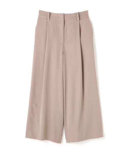 ＊＊N.Natural Beauty Basic / エヌ ナチュラルビューティーベーシック パンツ | ダブルクロスタックガウチョパンツ（モカブラウン）