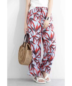 リーフプリントリラックスパンツ