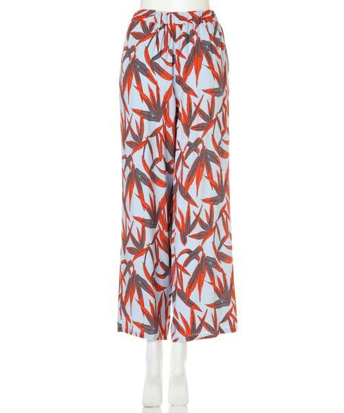 ＊＊N.Natural Beauty Basic / エヌ ナチュラルビューティーベーシック パンツ | リーフプリントリラックスパンツ | 詳細5