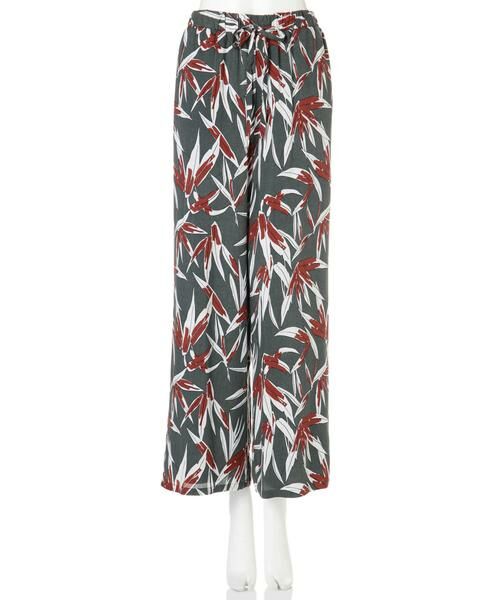 ＊＊N.Natural Beauty Basic / エヌ ナチュラルビューティーベーシック パンツ | リーフプリントリラックスパンツ | 詳細15