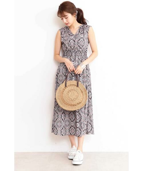 ＊＊N.Natural Beauty Basic / エヌ ナチュラルビューティーベーシック ワンピース | ハイウエストシャーリングマキシワンピース | 詳細2