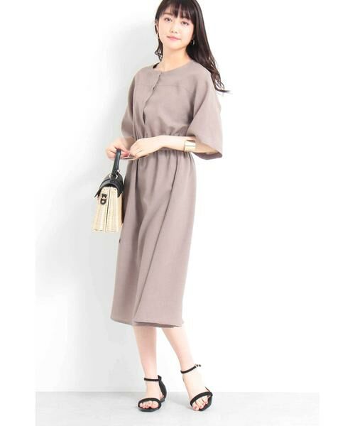 ＊＊N.Natural Beauty Basic / エヌ ナチュラルビューティーベーシック ワンピース | ドライポプリンシャツワンピース（ベージュ）