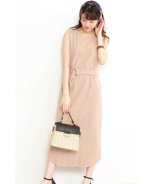 ＊＊N.Natural Beauty Basic / エヌ ナチュラルビューティーベーシック ワンピース | ランダムワッフルワンピース（ベージュ）