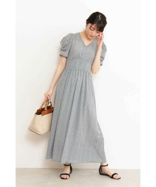 ＊＊N.Natural Beauty Basic / エヌ ナチュラルビューティーベーシック ワンピース | パワーショルダーマキシワンピース | 詳細2