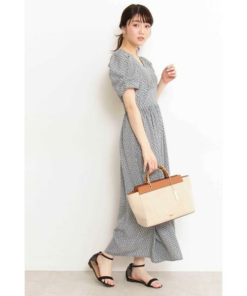 ＊＊N.Natural Beauty Basic / エヌ ナチュラルビューティーベーシック ワンピース | パワーショルダーマキシワンピース | 詳細3