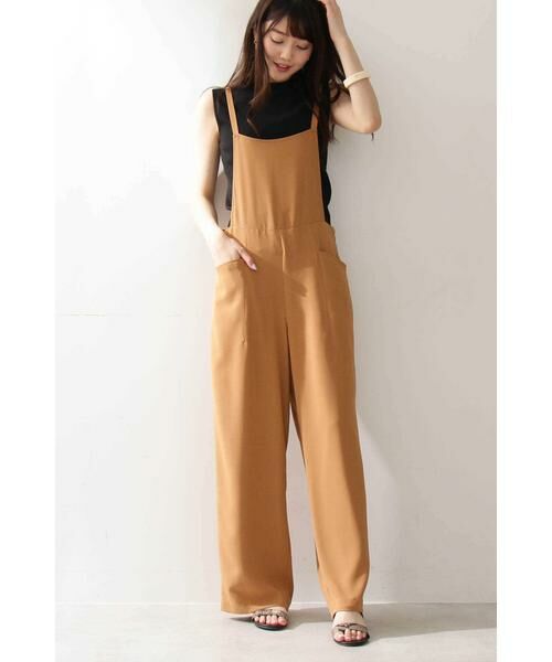 ＊＊N.Natural Beauty Basic / エヌ ナチュラルビューティーベーシック ワンピース | キャミソールサロペット（ベージュ）