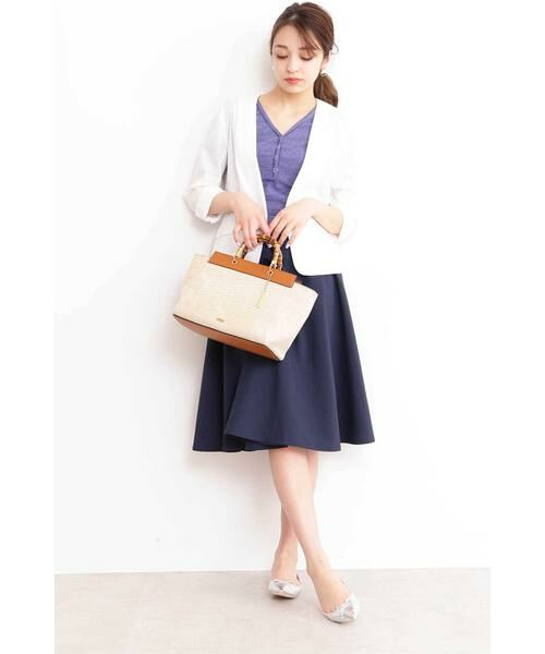 ＊＊N.Natural Beauty Basic / エヌ ナチュラルビューティーベーシック テーラードジャケット | シアーサッカーノーカラージャケット | 詳細12