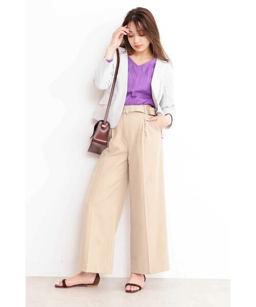 ＊＊N.Natural Beauty Basic / エヌ ナチュラルビューティーベーシック テーラードジャケット | シアーサッカーノーカラージャケット | 詳細17