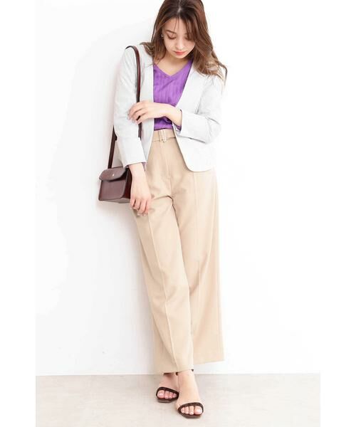 ＊＊N.Natural Beauty Basic / エヌ ナチュラルビューティーベーシック テーラードジャケット | シアーサッカーノーカラージャケット | 詳細18