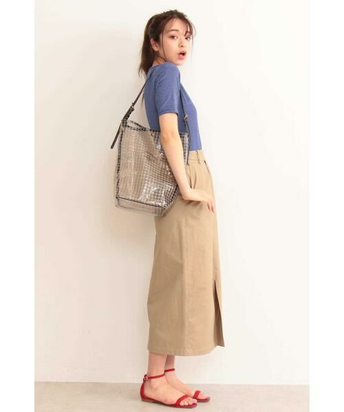 ＊＊N.Natural Beauty Basic / エヌ ナチュラルビューティーベーシック カットソー | テレコボーダーヘンリーネックTシャツ | 詳細3