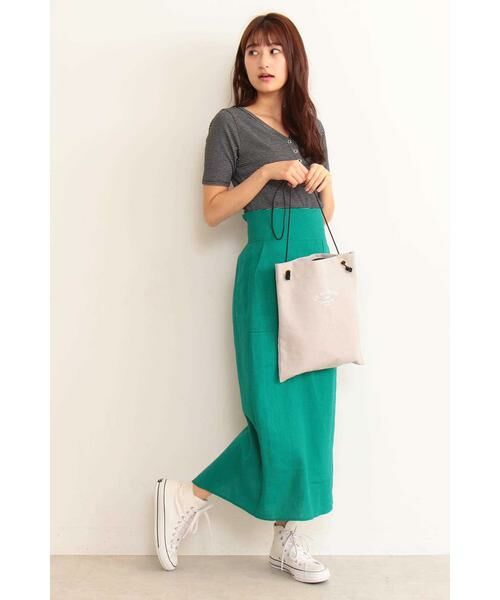 ＊＊N.Natural Beauty Basic / エヌ ナチュラルビューティーベーシック カットソー | テレコボーダーヘンリーネックTシャツ | 詳細15