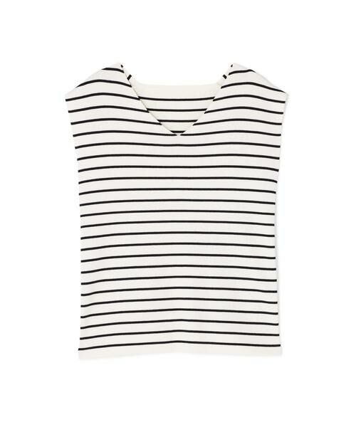 ＊＊N.Natural Beauty Basic / エヌ ナチュラルビューティーベーシック ニット・セーター | 総針ノースリーブVネックニット | 詳細1