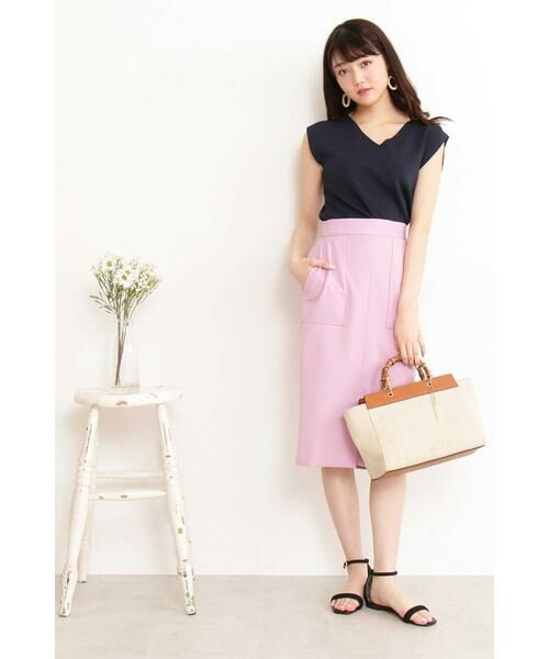 ＊＊N.Natural Beauty Basic / エヌ ナチュラルビューティーベーシック ニット・セーター | 総針ノースリーブVネックニット | 詳細11