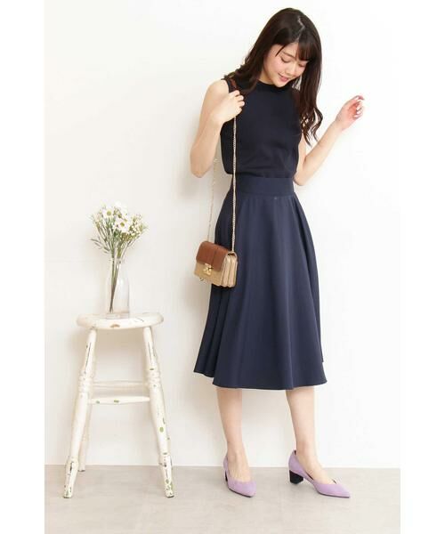 ＊＊N.Natural Beauty Basic / エヌ ナチュラルビューティーベーシック ニット・セーター | 総針ノースリーブハイネックニット | 詳細12