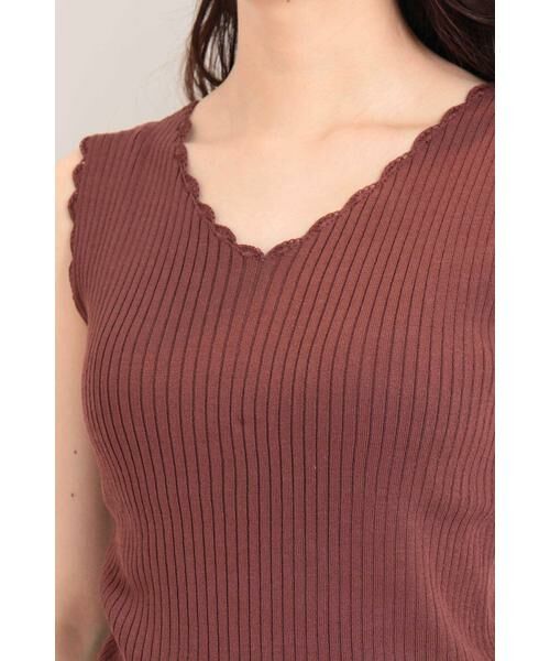 ＊＊N.Natural Beauty Basic / エヌ ナチュラルビューティーベーシック ニット・セーター | エジングノースリーブニット | 詳細18