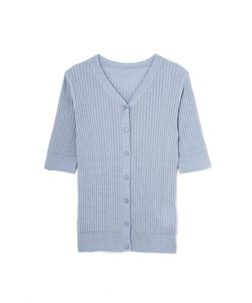 ＊＊N.Natural Beauty Basic / エヌ ナチュラルビューティーベーシック カーディガン・ボレロ | ドライタッチVネックリブニットカーディガン | 詳細1