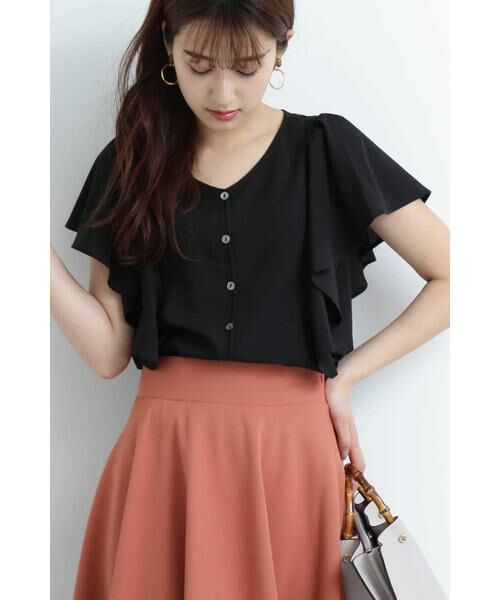 ＊＊N.Natural Beauty Basic / エヌ ナチュラルビューティーベーシック シャツ・ブラウス | ドライスパンローンブラウス（ブラック）