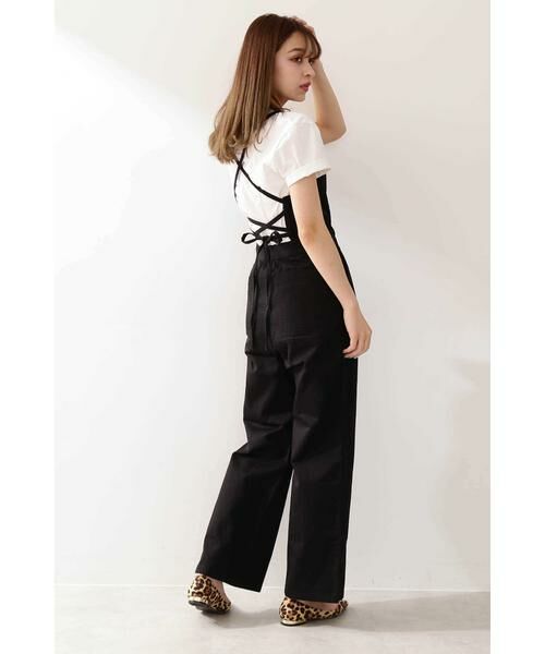 ＊＊N.Natural Beauty Basic / エヌ ナチュラルビューティーベーシック ワンピース | バックレースアップサロペット | 詳細3