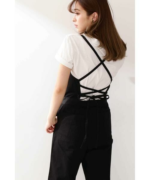 ＊＊N.Natural Beauty Basic / エヌ ナチュラルビューティーベーシック ワンピース | バックレースアップサロペット | 詳細4